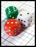 Dice : Dice - 6D Pipped - Mixed Color  - Ebay Sept 2013